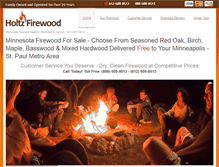 Tablet Screenshot of holtzfirewood.com